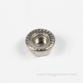 Serrated Metric Hexagonal Nut With Collar